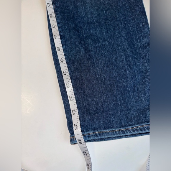 LOFT Curvy Skinny Jeans NWT Size 14 Dark Wash High Rise Ankle Stretch Denim - Picture 6 of 7